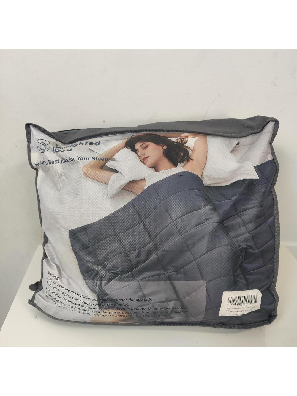 Weighted Idea Cooling Weighted Blanket Grey 15 lb